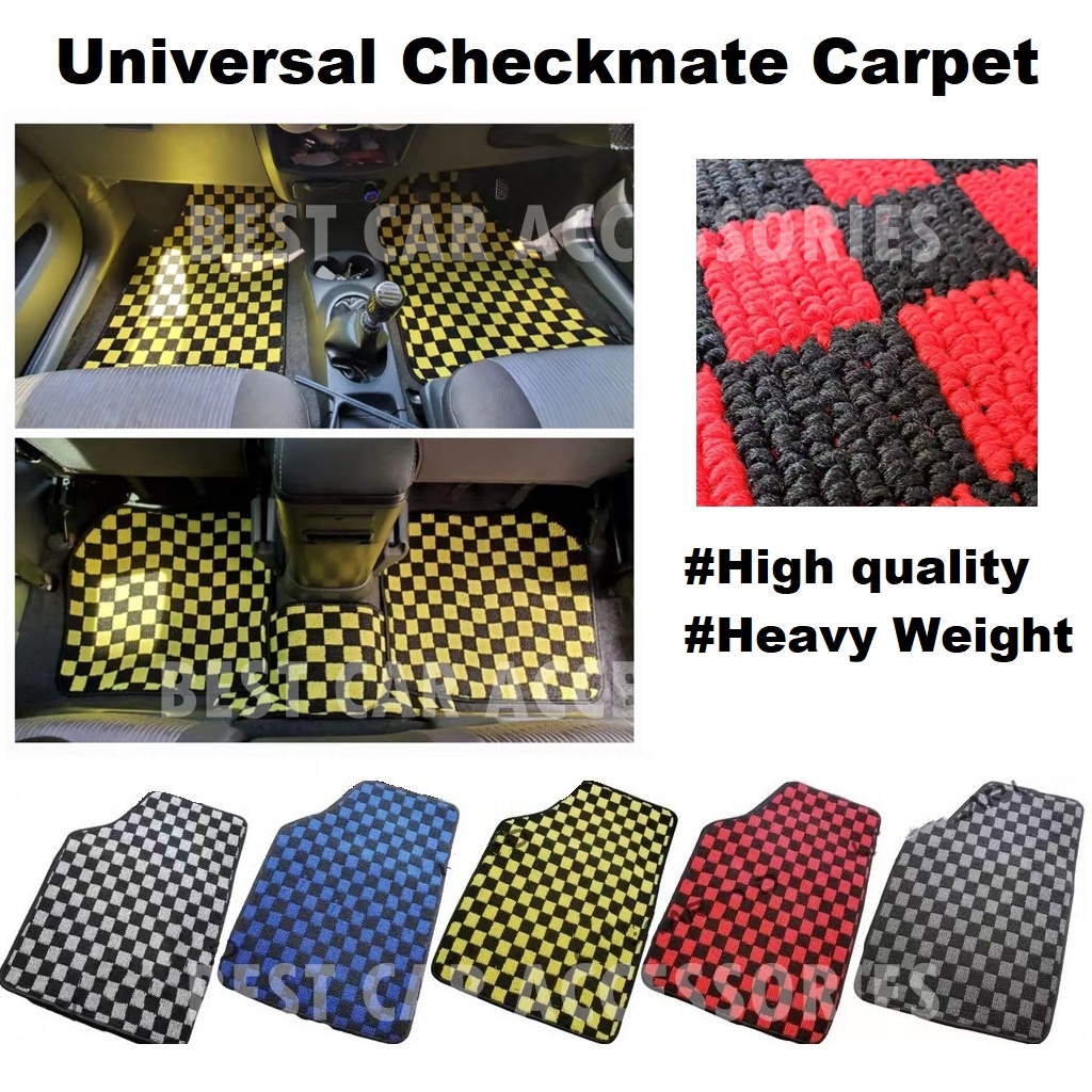 Universal Checkmate Dice Dadu Chess Mat Car Carpet Thai Car Floor Mat