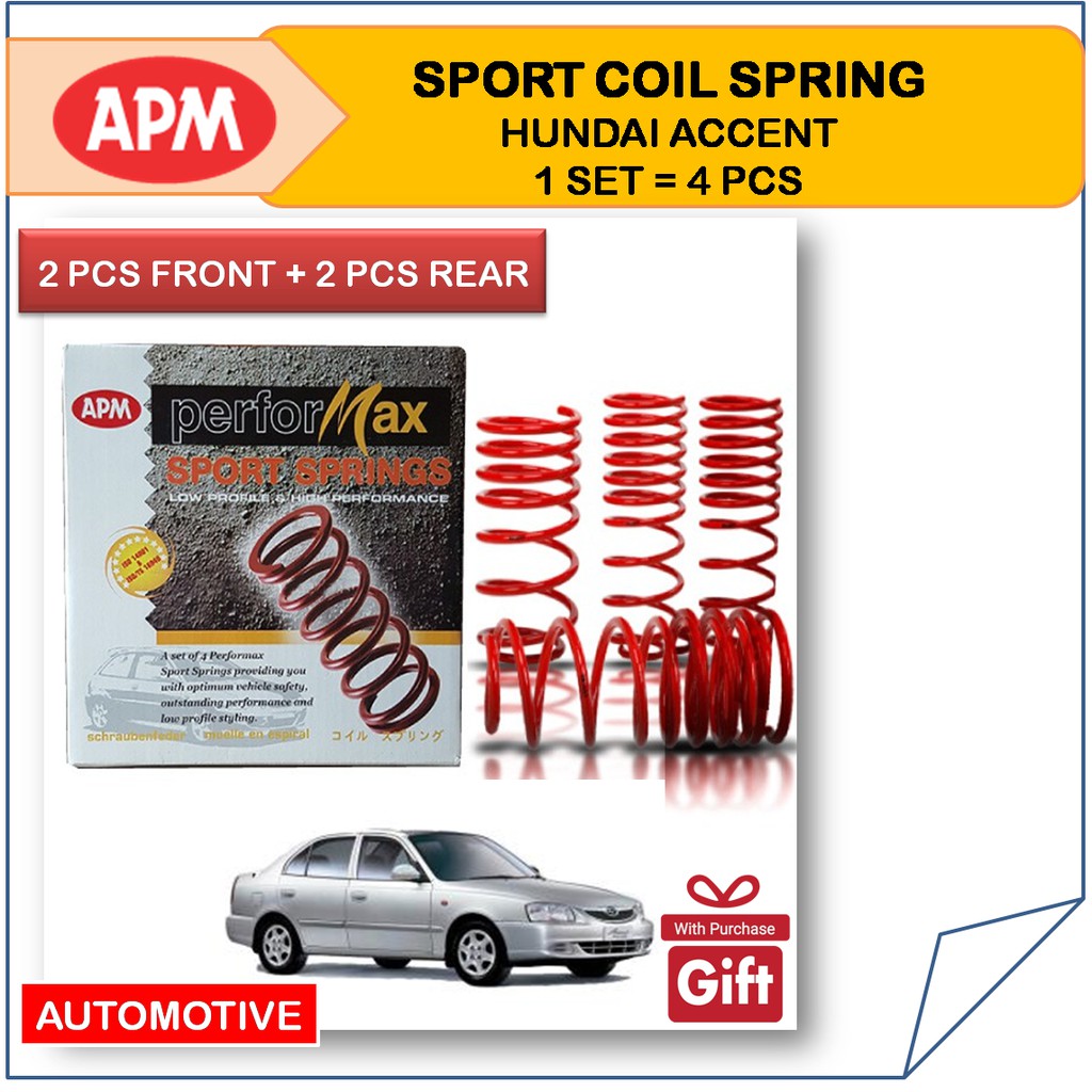 APM Hyundai Accent 1.5 2003 2007 Sport Coil Spring Clearance