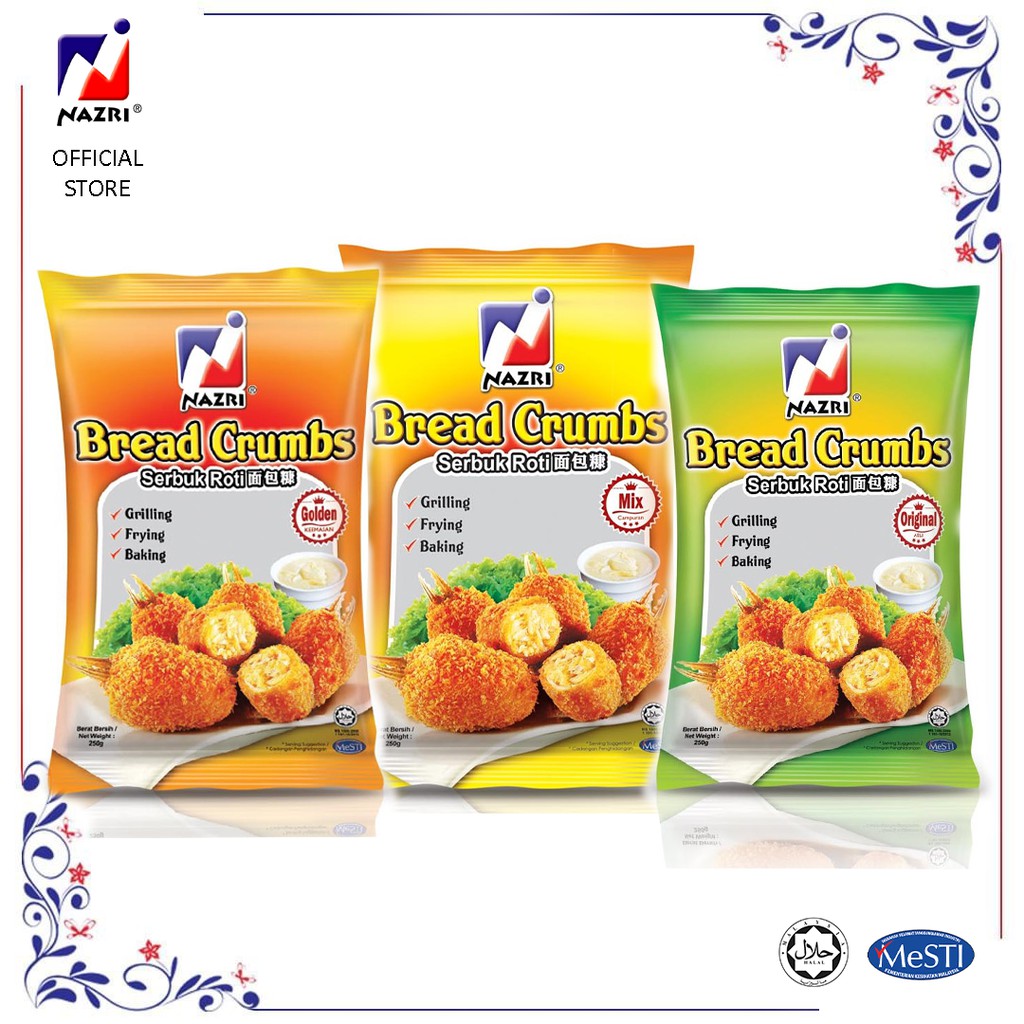 NAZRI Serbuk Roti (250g)/NAZRI Bread Crumbs (250g) | Shopee Malaysia