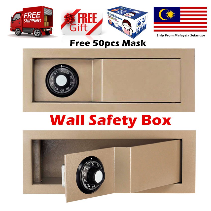 🇲🇾 APS WS 5 WS 8 Safe Concealed Series Wall Safety Box Home Office