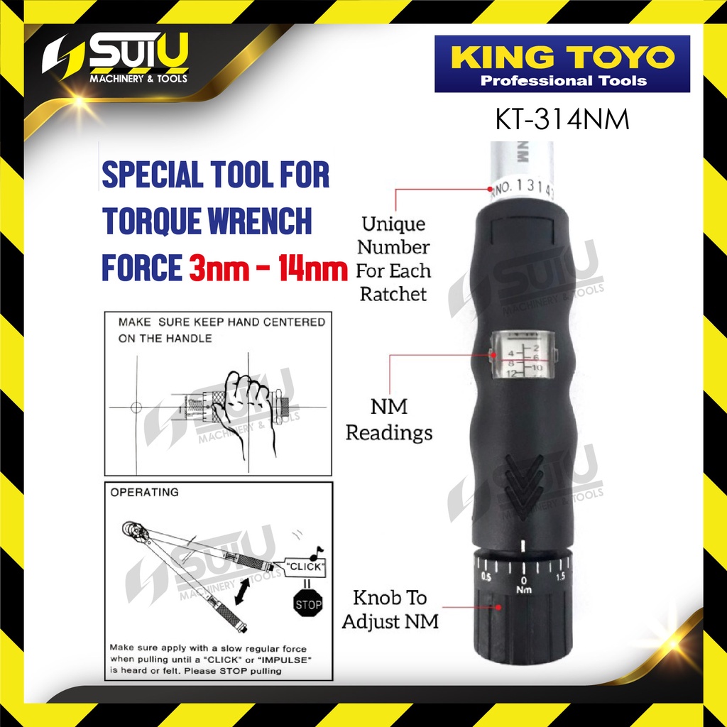 KING TOYO KT-314NM / KT314NM 3~14NM 1/4