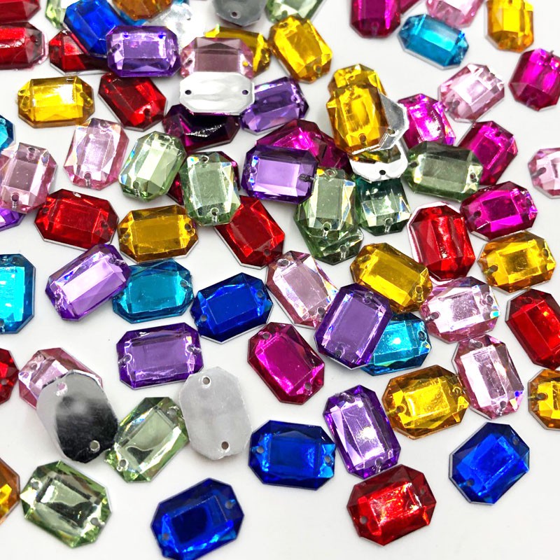 Flat back store acrylic beads