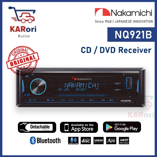Nakamichi NQ921B Bluetooth ヘッドユニット Nakamichi NM-NQ921B NQ821B Single-DIN DVD Receiver with
