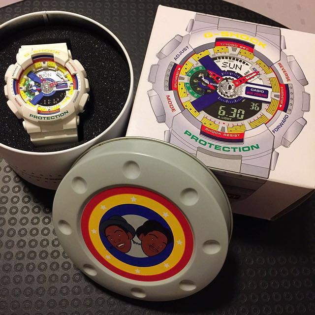 Casio G Shock GA-111 DR-7A Dee & Ricky(White) Limited Edition