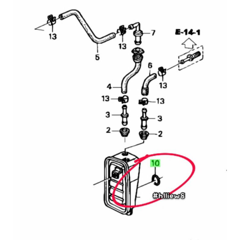 [ hlliew8 ] Honda B Series B16A B16B B18C B18CR PCV Chamber Tank ...