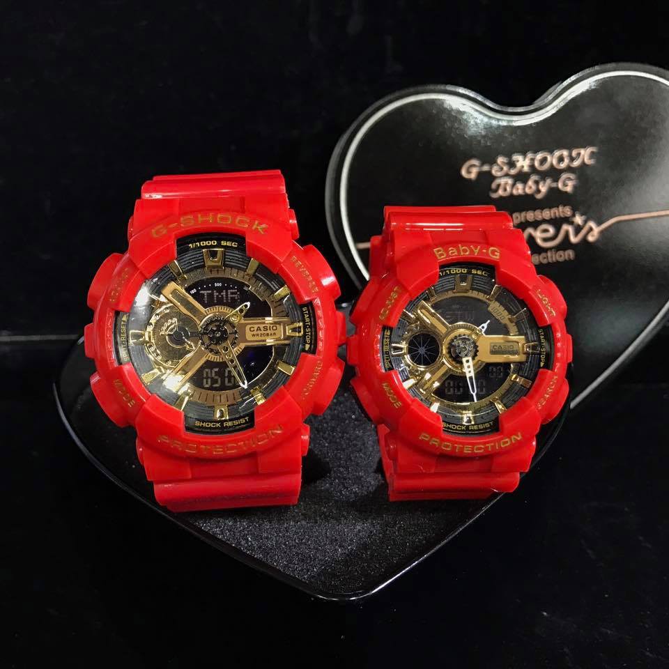 G shock and online baby g couple watch