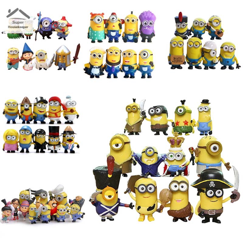 NEW Gold-Leaf Despicable Me 2 The Minions Role Figure Display Toy PVC ...