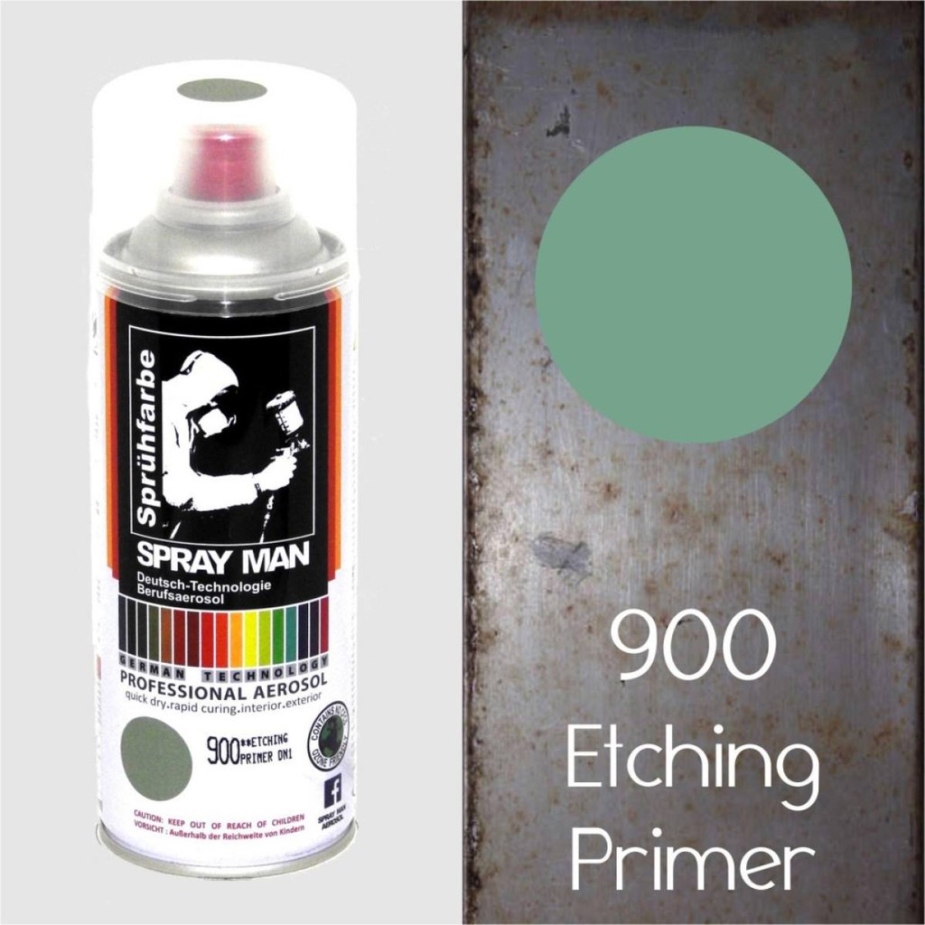 Spray Man Aerosol Spray Paint #900 Etching Primer 400ml anti rust ...