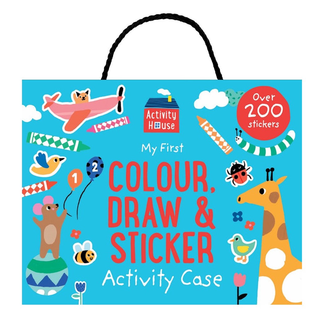 Colour Draw & Sticker Book My First Activity Case with 4 Activity Books ...