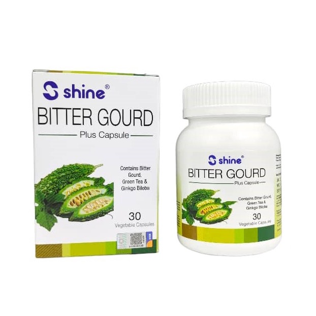 SHINE BITTER GOURD Plus Capsule 30's | Kapsul Peria Katak, Teh Hijau ...