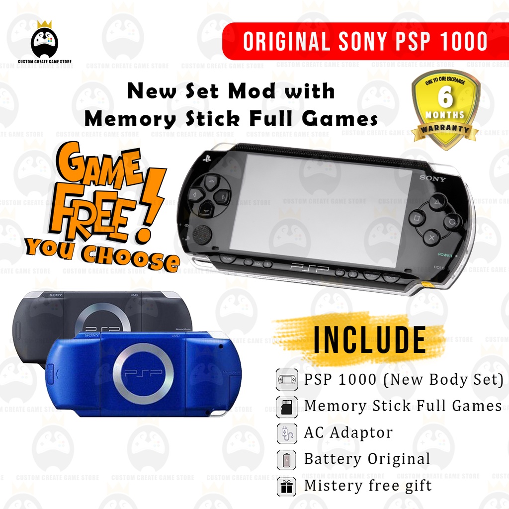 Original PSP refurbished PSP for Sony PSP 1000 game console 16 32GB 64GB  128GB memory card - AliExpress