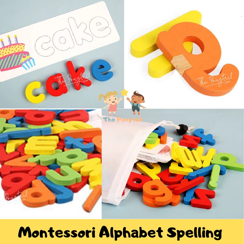 Educational Toys for Kids Montessori Puzzle Alphabet Spelling Kids ...
