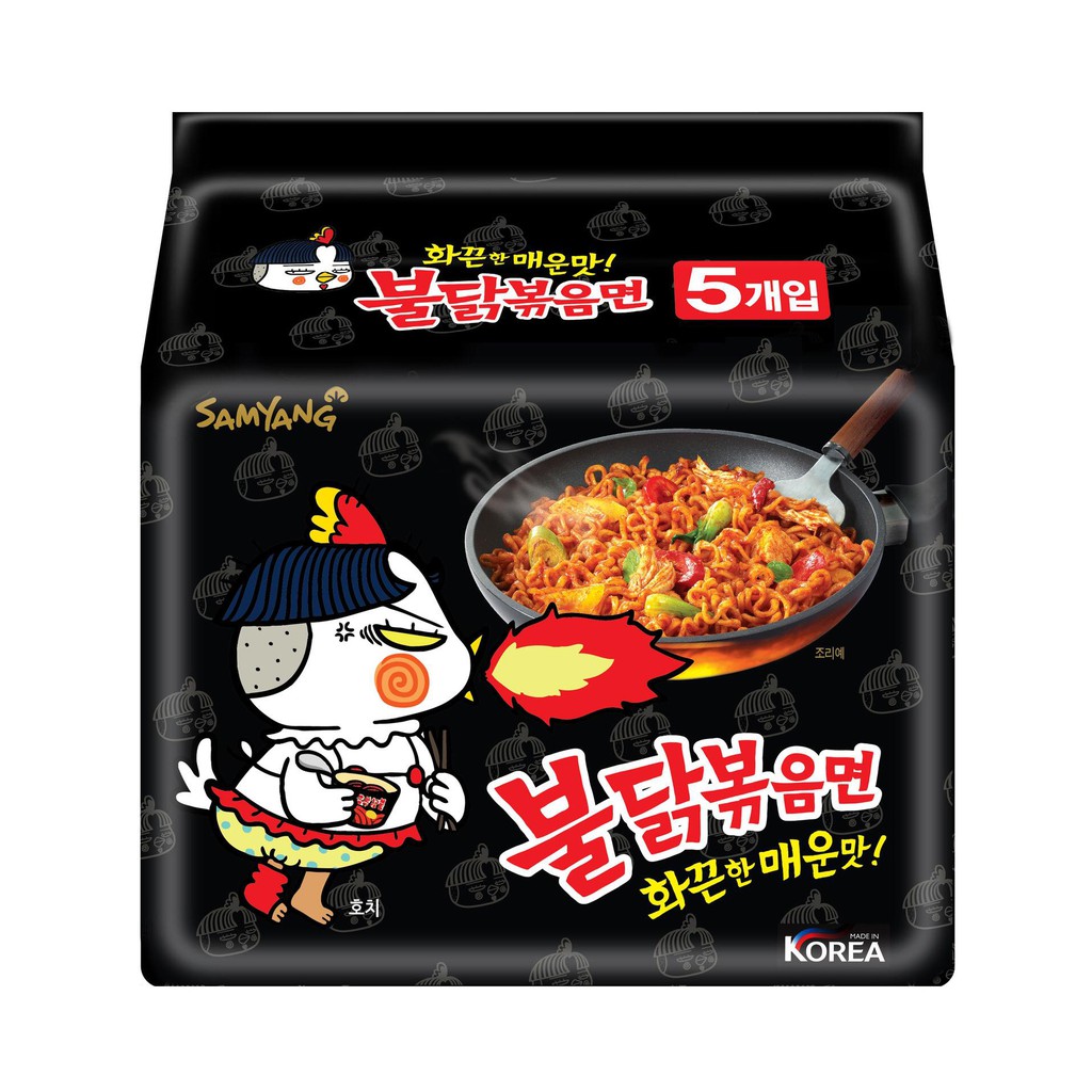 Halal SAMYANG Hot Chicken Original Spicy (5's x 140g) | Shopee Malaysia