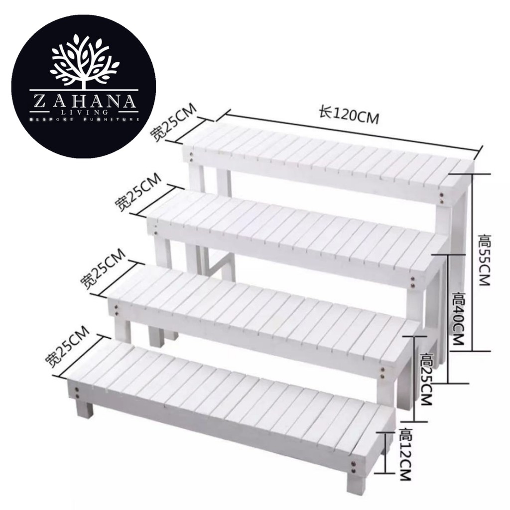 ZH Furniture【Ready Stocks】PVC Plant Stand Indoor Outdoor Multiple