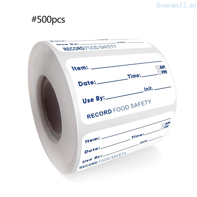 HO 500pcs Dissolvable Food Labels Dissolvable Food Stickers Food Safety