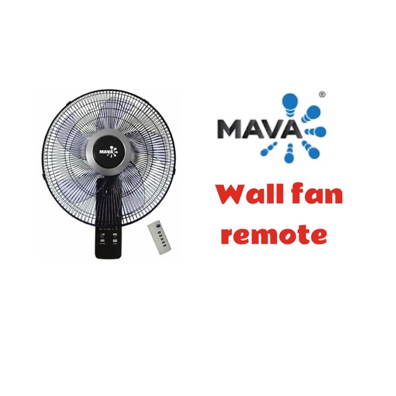 Mava 16” pull chain wall fan / 16” remote wal fan Kipas dinding ...