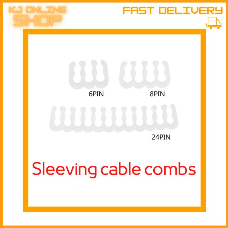 Sleeving Cable Combs Extension Cables Kit 24 8 6 Pin Power Supply