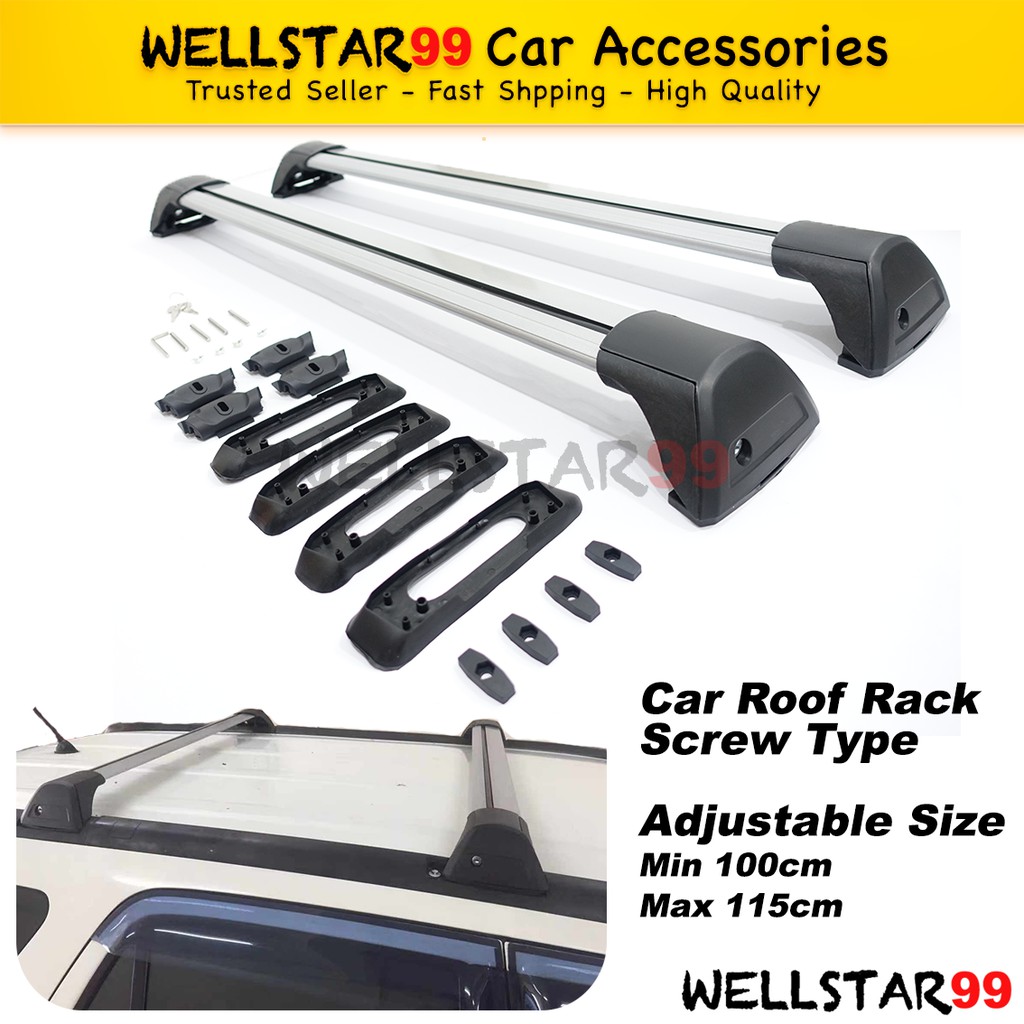 Auto Car Roof Rack Carrier Top Holder Luggage Carrier Adjustable (Screw ...