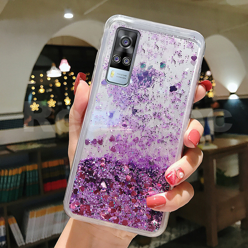 Case VIVO Y31 2021/ Y51 2020 Bling Liquid Quicksand Glitter