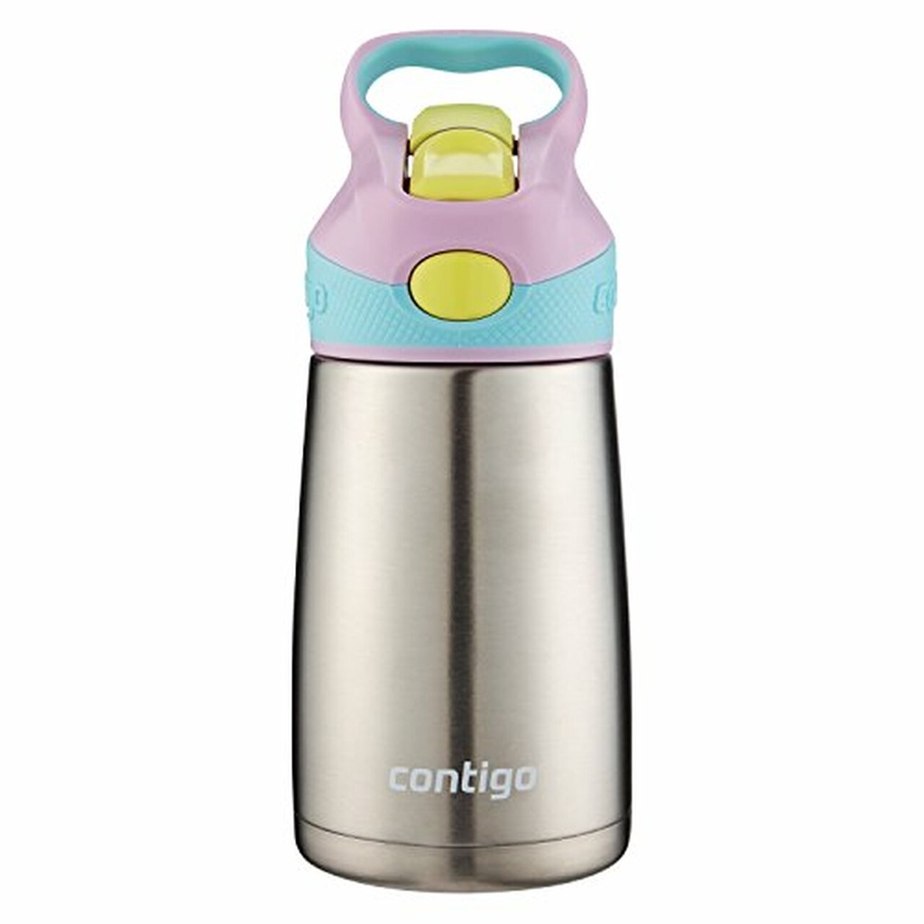 Water Bottle with Straw  Kids 10oz Stainless Steel Water Bottle