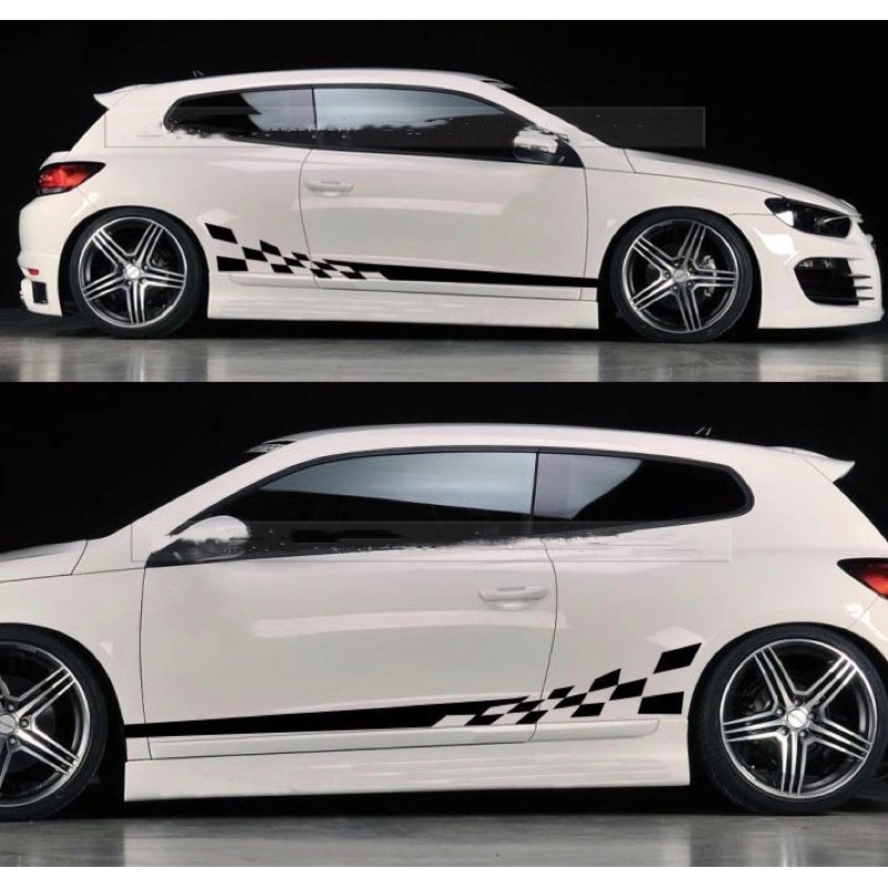[Ready Stock ]S250# Car Sticker Side Body Stripes Racing Race Car Vinyl ...