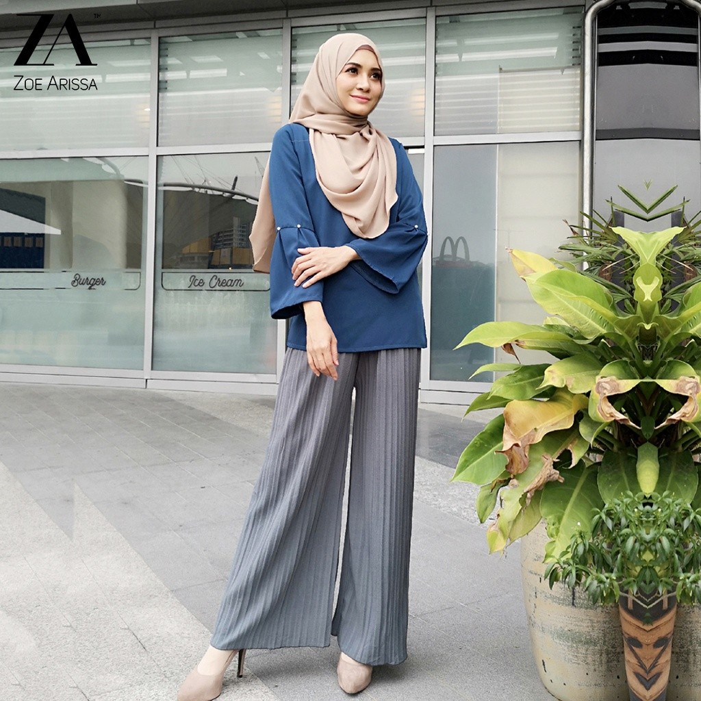 Palazzo pants shop muslimah style