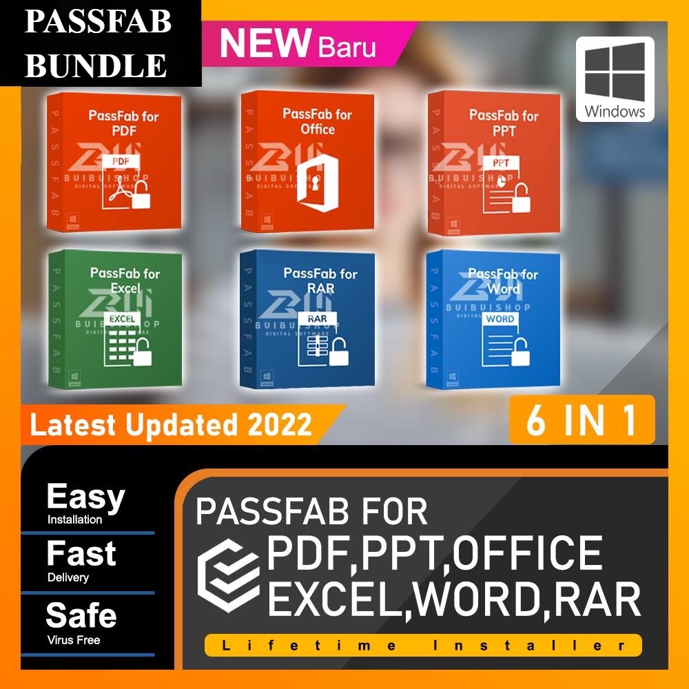 [ 6 IN 1 ] PassFab for PDF,Excel, Word, PPT, RAR ,Office l Password ...