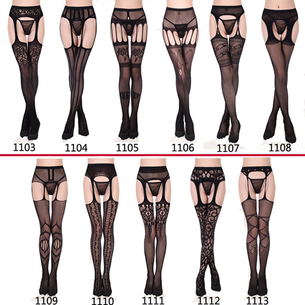 Women Thigh High Lace Top Lingerie Stocking Pantyhose