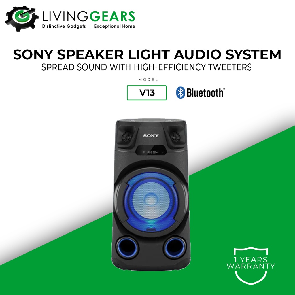 Sony v21d sales bluetooth party speaker