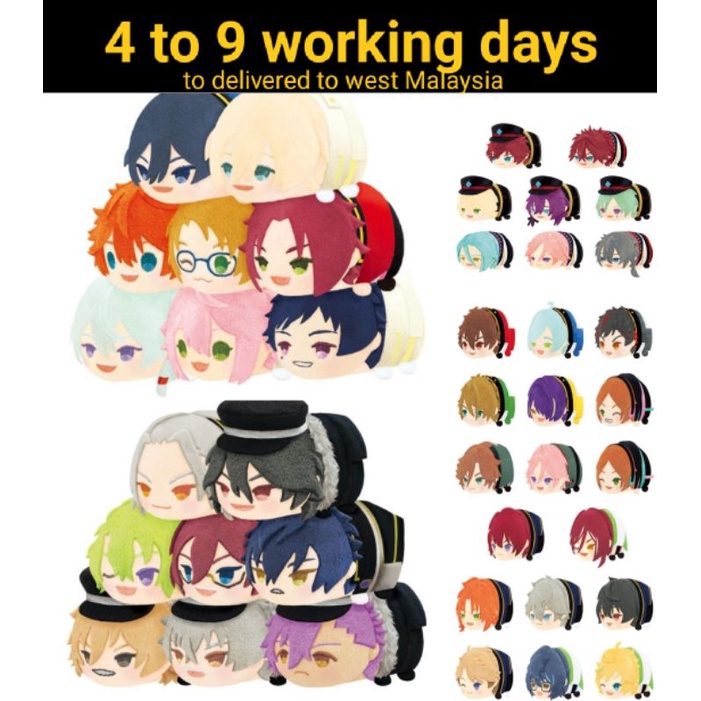 Enstars set of UNDEAD 2024 mochi mascots