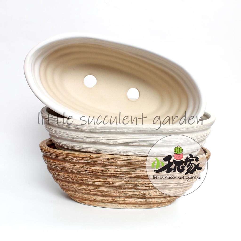 [Ready Stock] 00071 Succulent Pot Flower Pot Pottery Clay Pot Ceramic