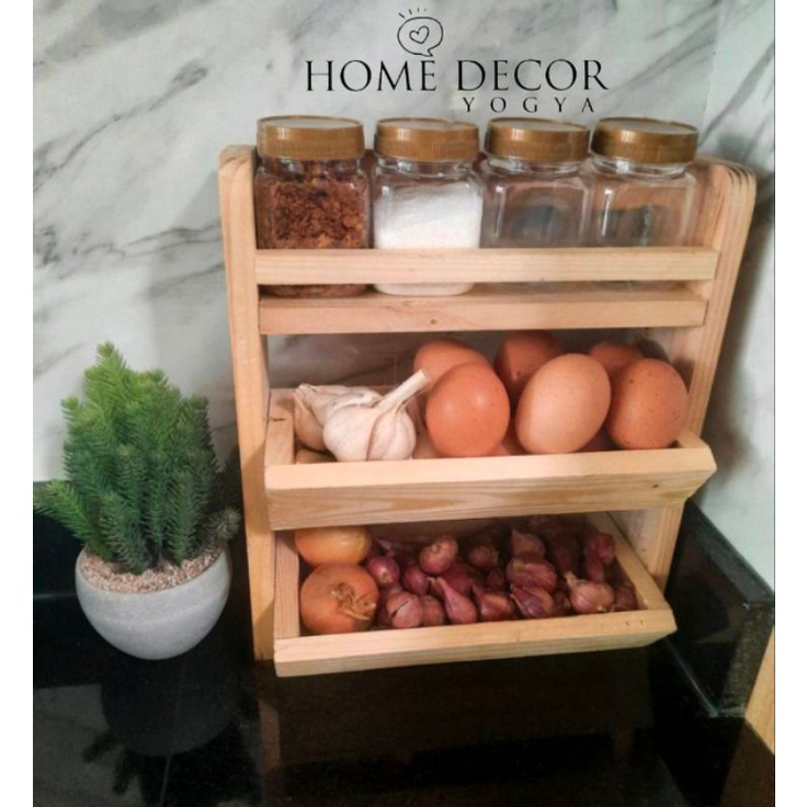 Onion Rack Combination Of Kitchen Spice Holder Shopee Malaysia