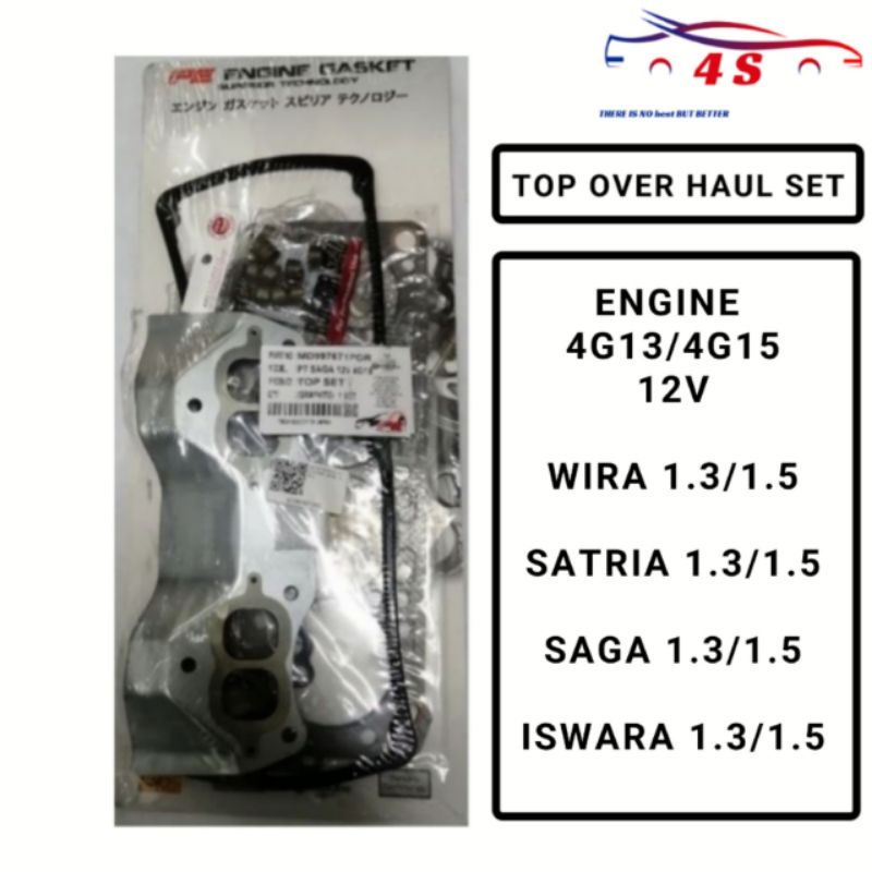 PROTON WIRA SAGA ISWARA SATRIA 1.3 1.5 12V TOP SET GASKET GASKET SET