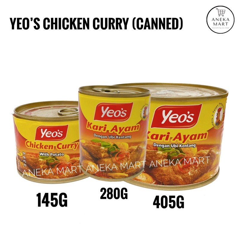 Yeo's Chicken Curry/ Kari Ayam dengan Ubi Kentang Canned Chicken Curry
