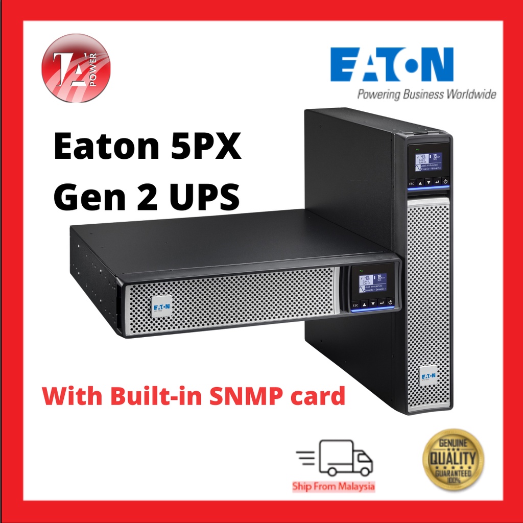 [PRE ORDER] Eaton 5PX 2200i RT2U Netpack G2 UPS, 5PX2200IRTNG2 3 Years