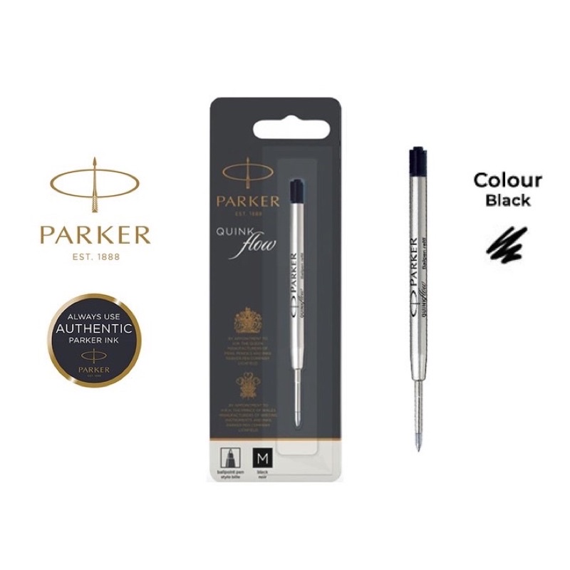 Two Parker QUINKflow Ballpoint Refills BLACK (M) 1950372 - Foto 4