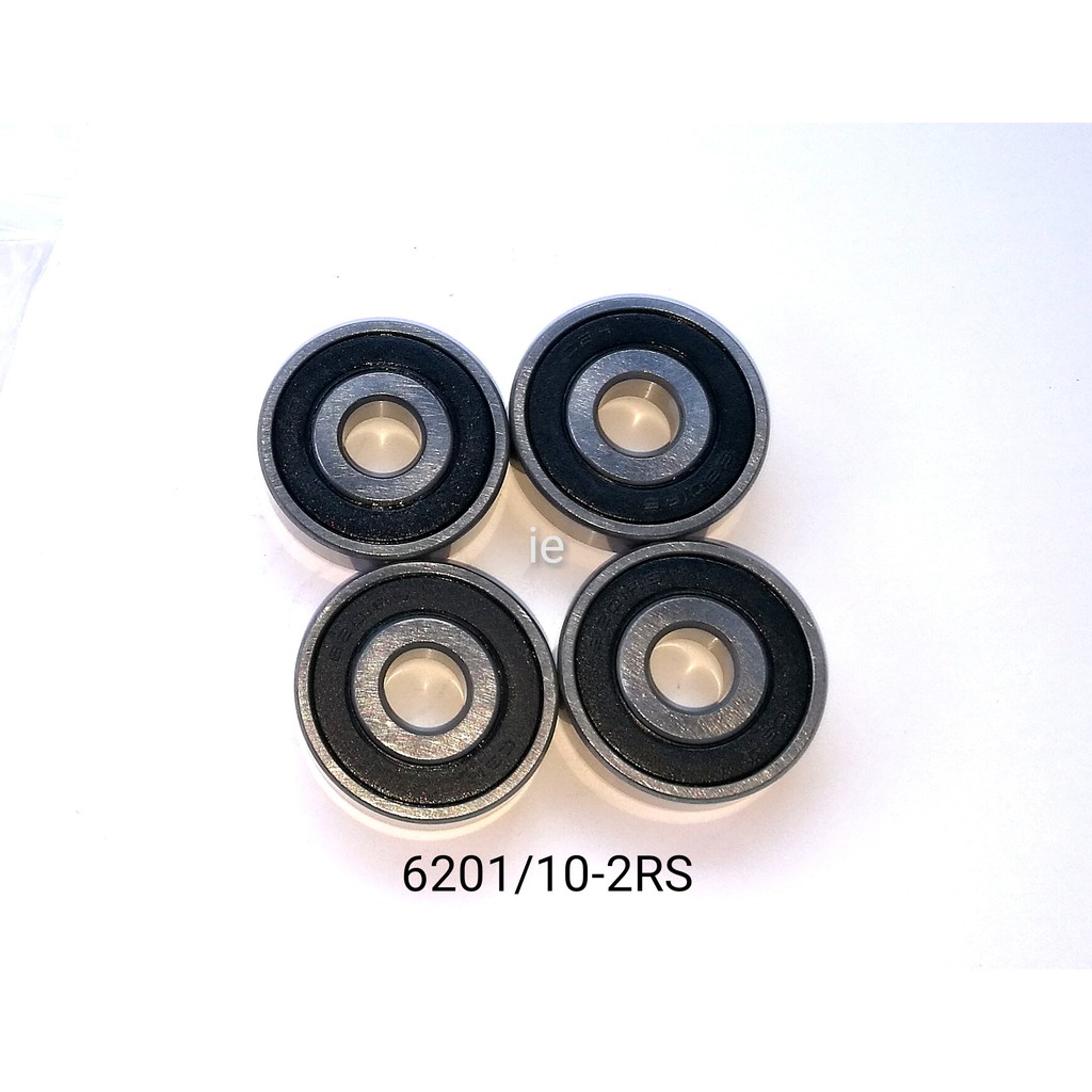 4pcs Non Standard Sealed Metal Ball Bearing 6201/10-2RS 10 x 32 x 10mm