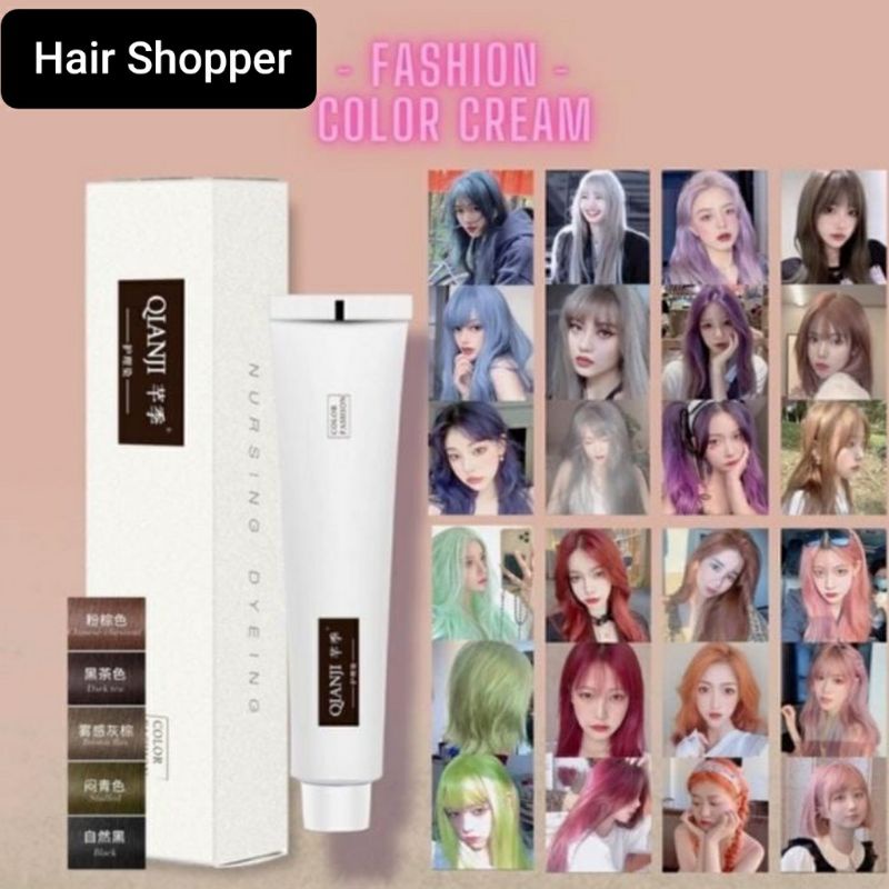 🔥READY STOCK🔥 PROFESSIONAL JAPANESE QIANJI/JIHODA/SECRET FARGRANCE HAIR FASHION COLOR DYE CREAM