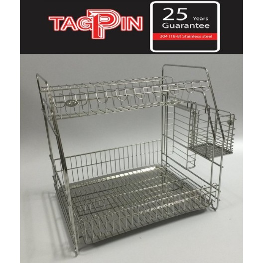 Tagpin Stainless Steel 304 (188) free standing dish rack TPDR 1603