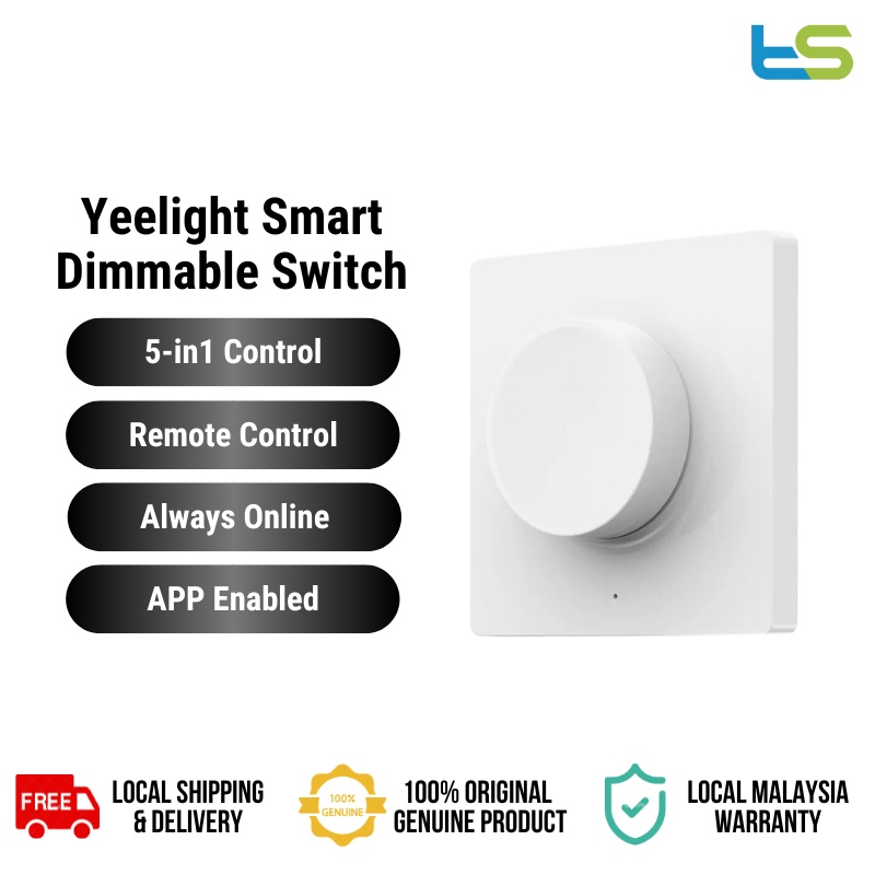 Yeelight Smart Dimmer Switch for Lighting YLKG08YL / YLKG07YL | Shopee ...