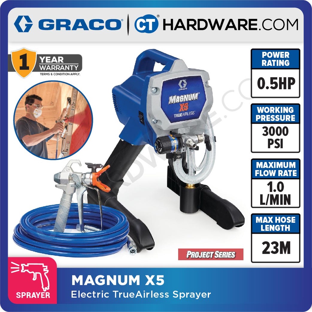 Magnum x5 electric trueairless hot sale sprayer