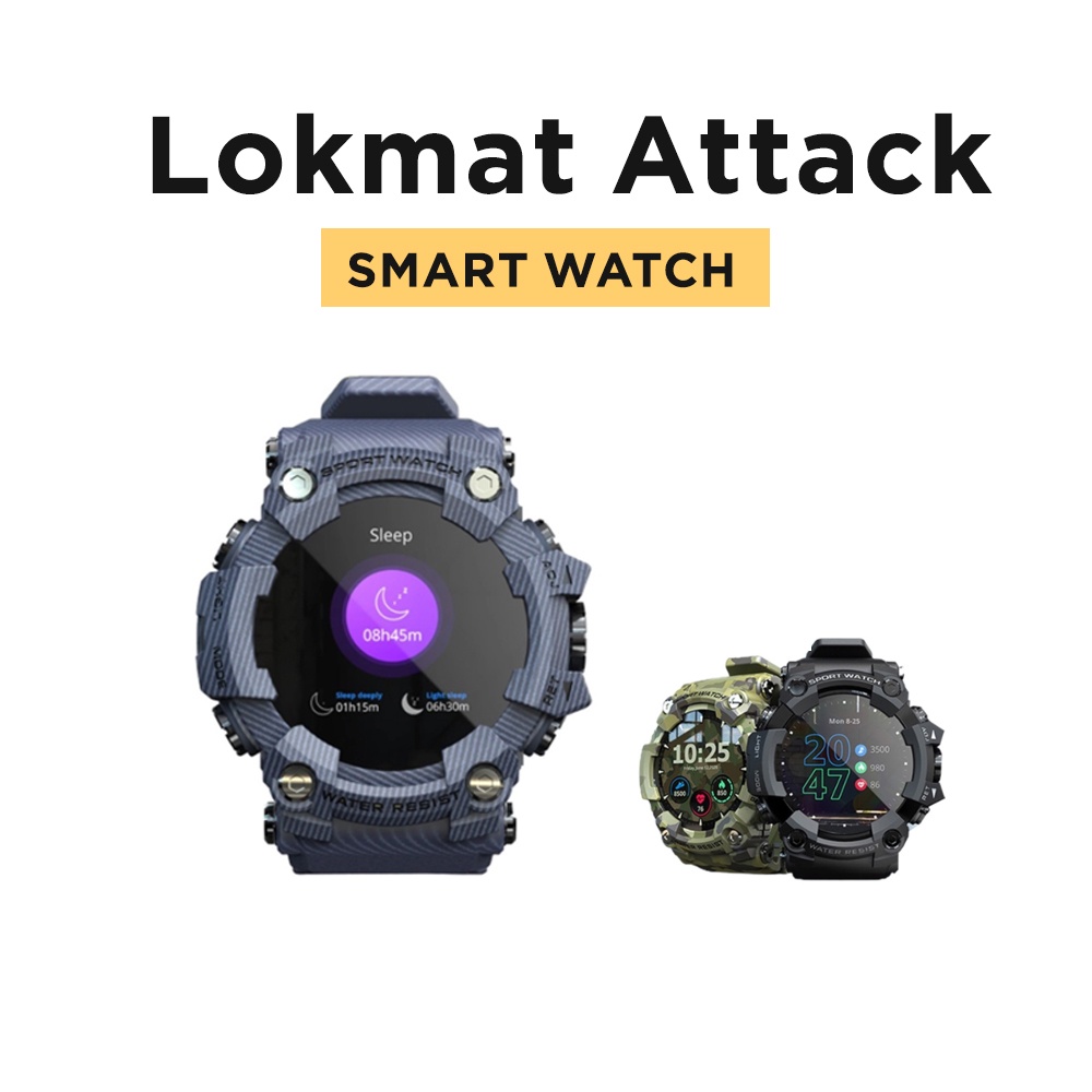 Ready Stock LOKMAT Attack smart watch Bluetooth IP67 Water