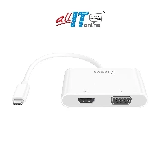 J5Create USB-C Type-C to HDMI/VGA/USB3.0/USB-C PD Converter JCA175