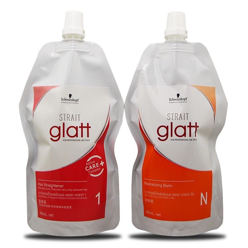 Schwarzkopf Strait Glatt Hair Straightening Cream Lurus Rambut Rebonding 400mlx2 Curl Perm Ubat Perm Neutralizer Shopee Malaysia