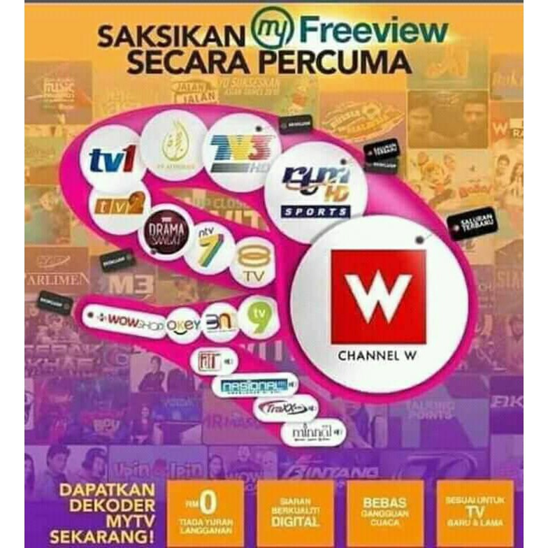 Ready stock Mytv Myfreeview Full Complete Set (Decoder + Antenna 8E 15 ...