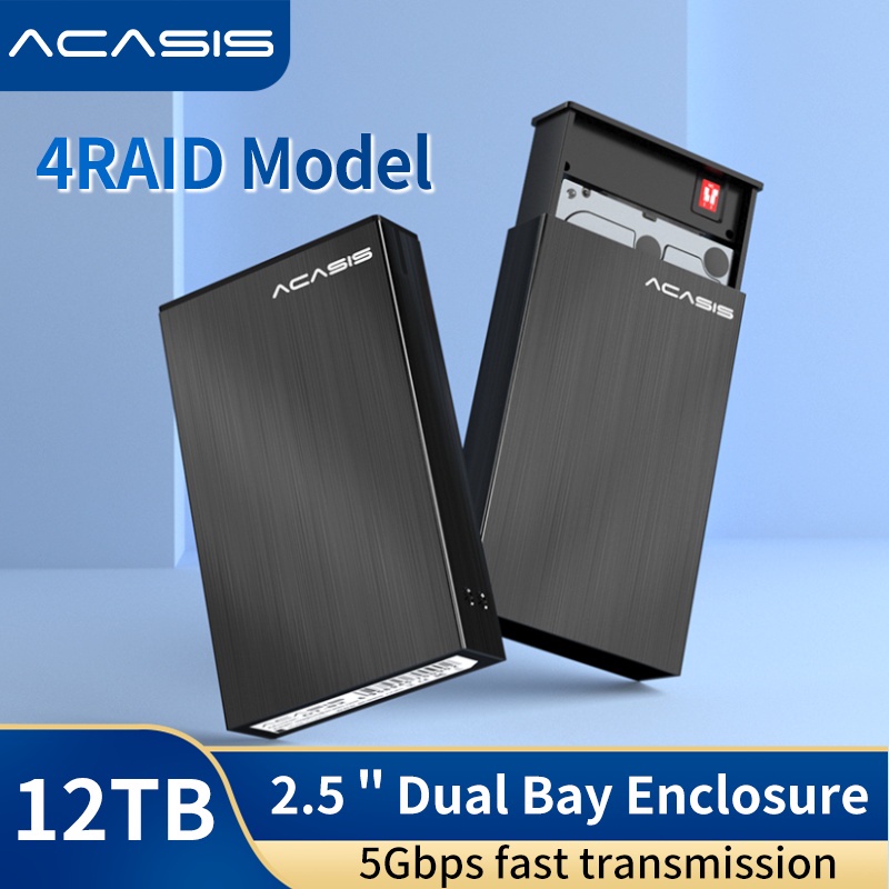 ACASIS USB 3.0 Sata HDD RAID Enclosure Double Function Disk Array Dual ...