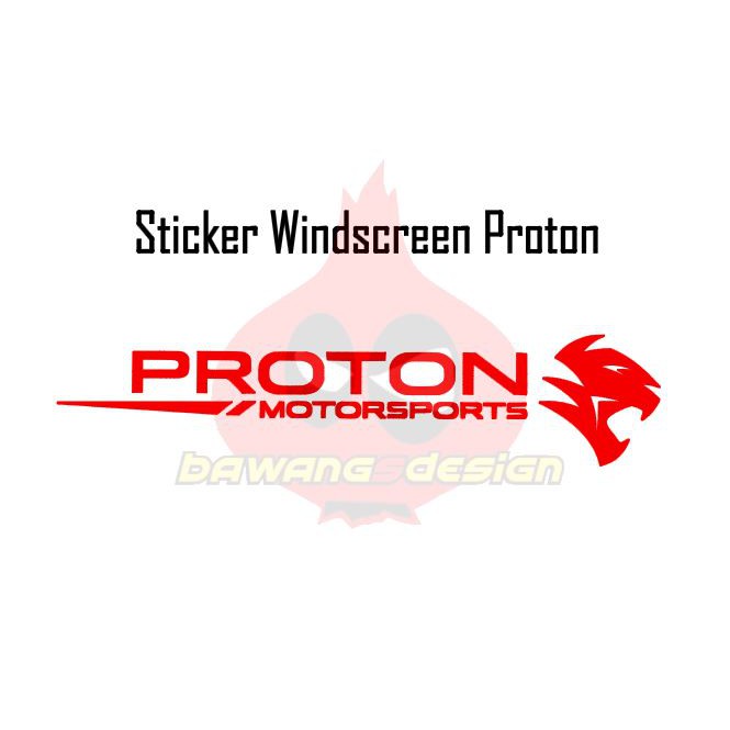 Sticker Proton Motorsport Cermin Depan Custom Windscreen | Shopee Malaysia