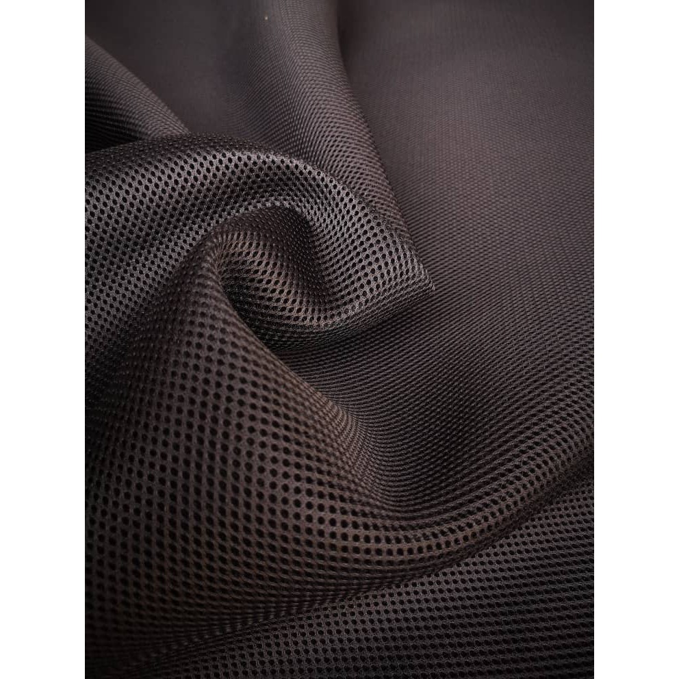 Kain Net Hitam Web Textured Black Fabric for Seatcover Doortrim Sofa ...