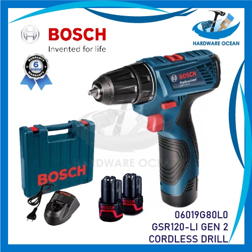 Bosch GSR 120 LI Gen 2 Cordless Drill Driver 12v Battery Drill