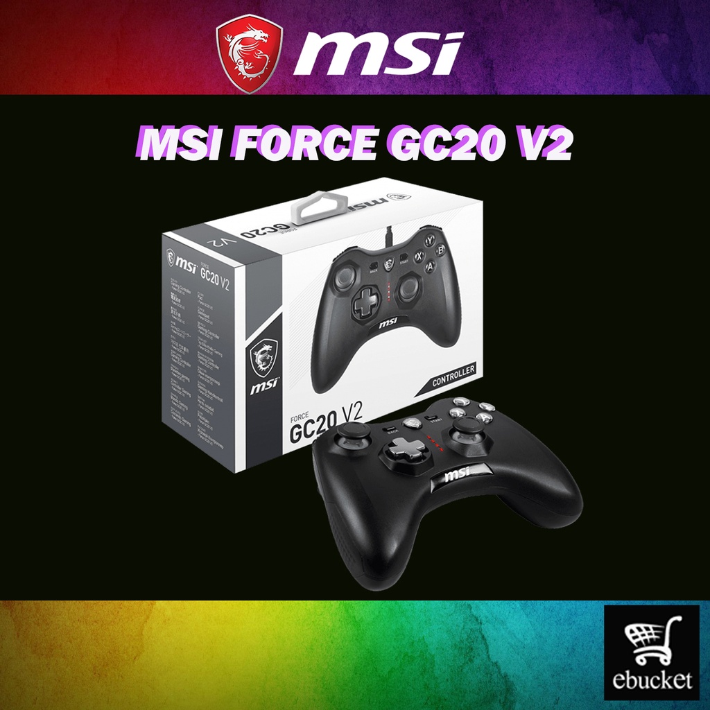 MSI FORCE GC20 V2 GAMING CONTROLLER | Shopee Malaysia